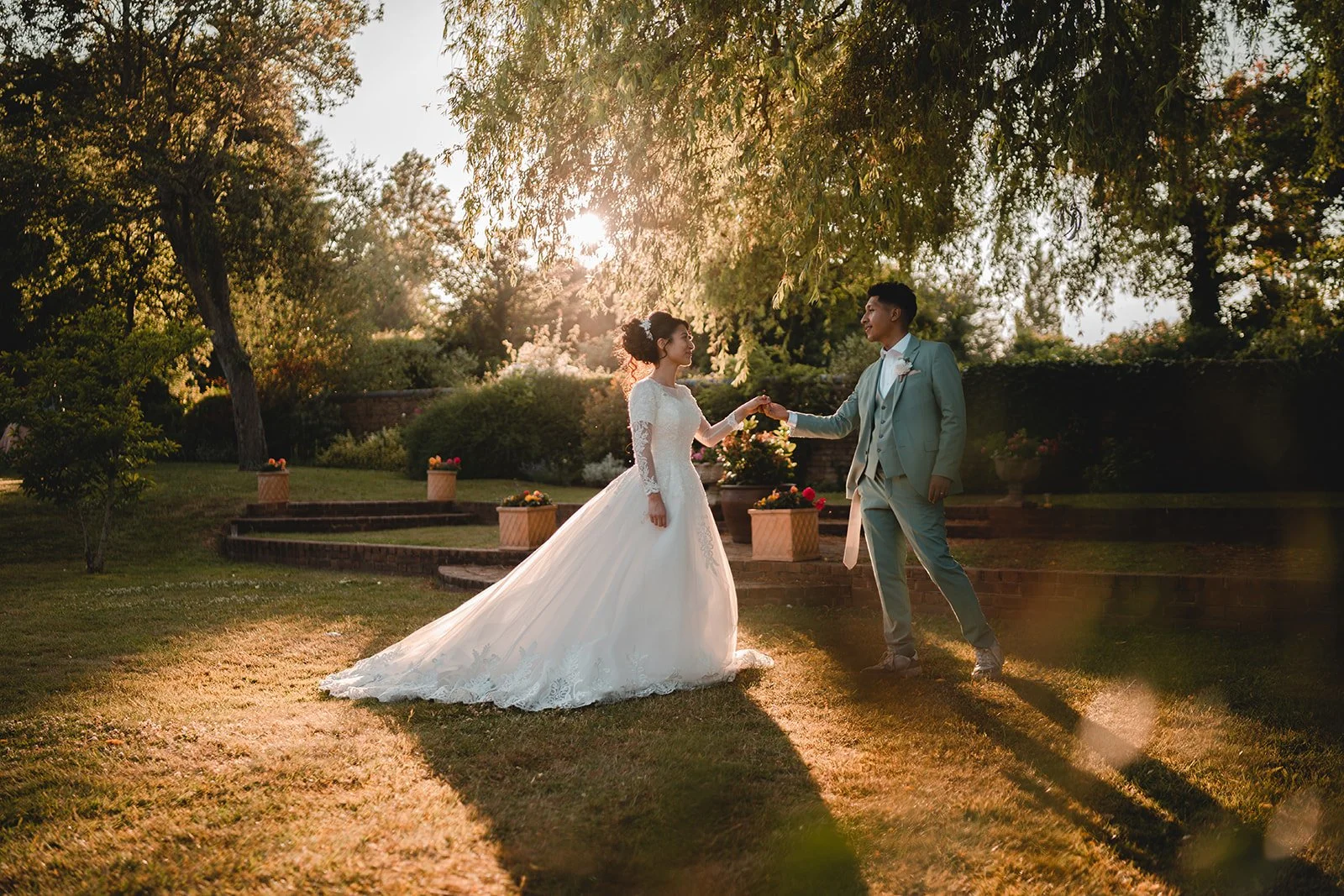 Jennifer and Gabriel golden hour wedding photography gallery