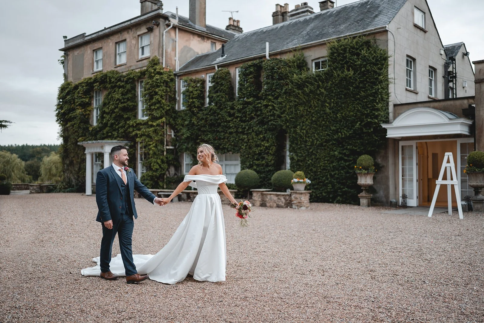 Chloe and Sina wedding venue portrait