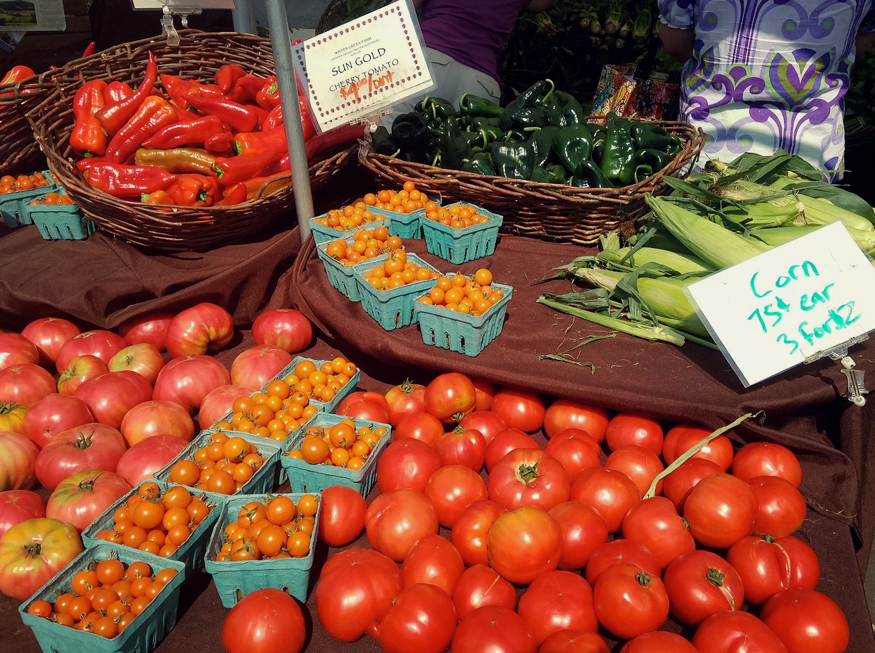 Downtown farmer's market - the freshest delights of the season