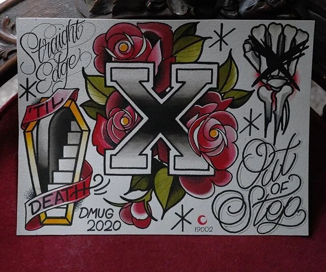 some straight edge flash for Perry! 8x10,&rdquo; watercolor on arches. prints available at the link in my bio. thank you!!! 🙅&zwj;♀️🙅🙅&zwj;♂️