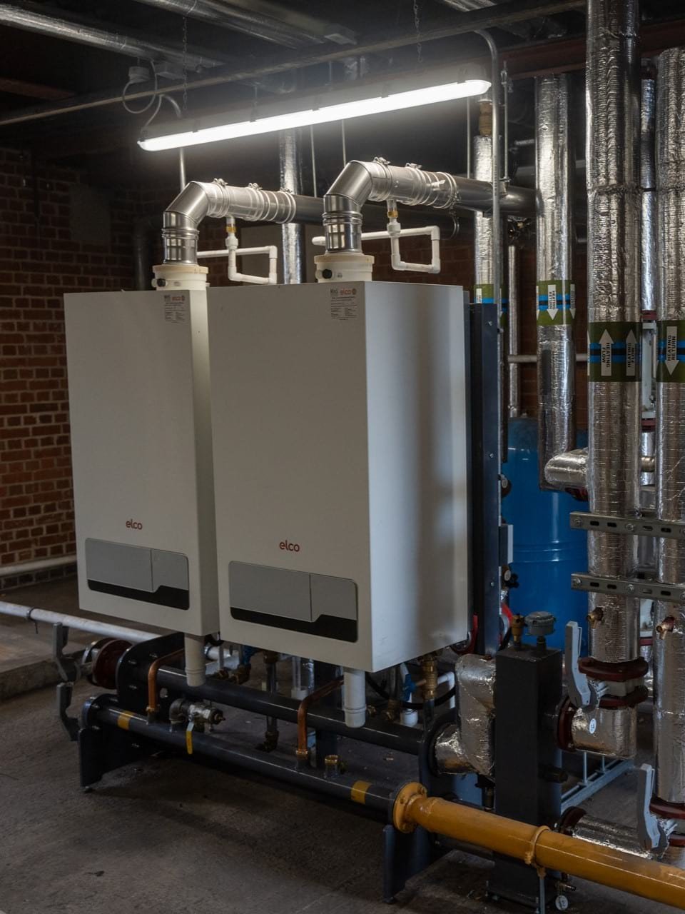 The new natural gas boilers