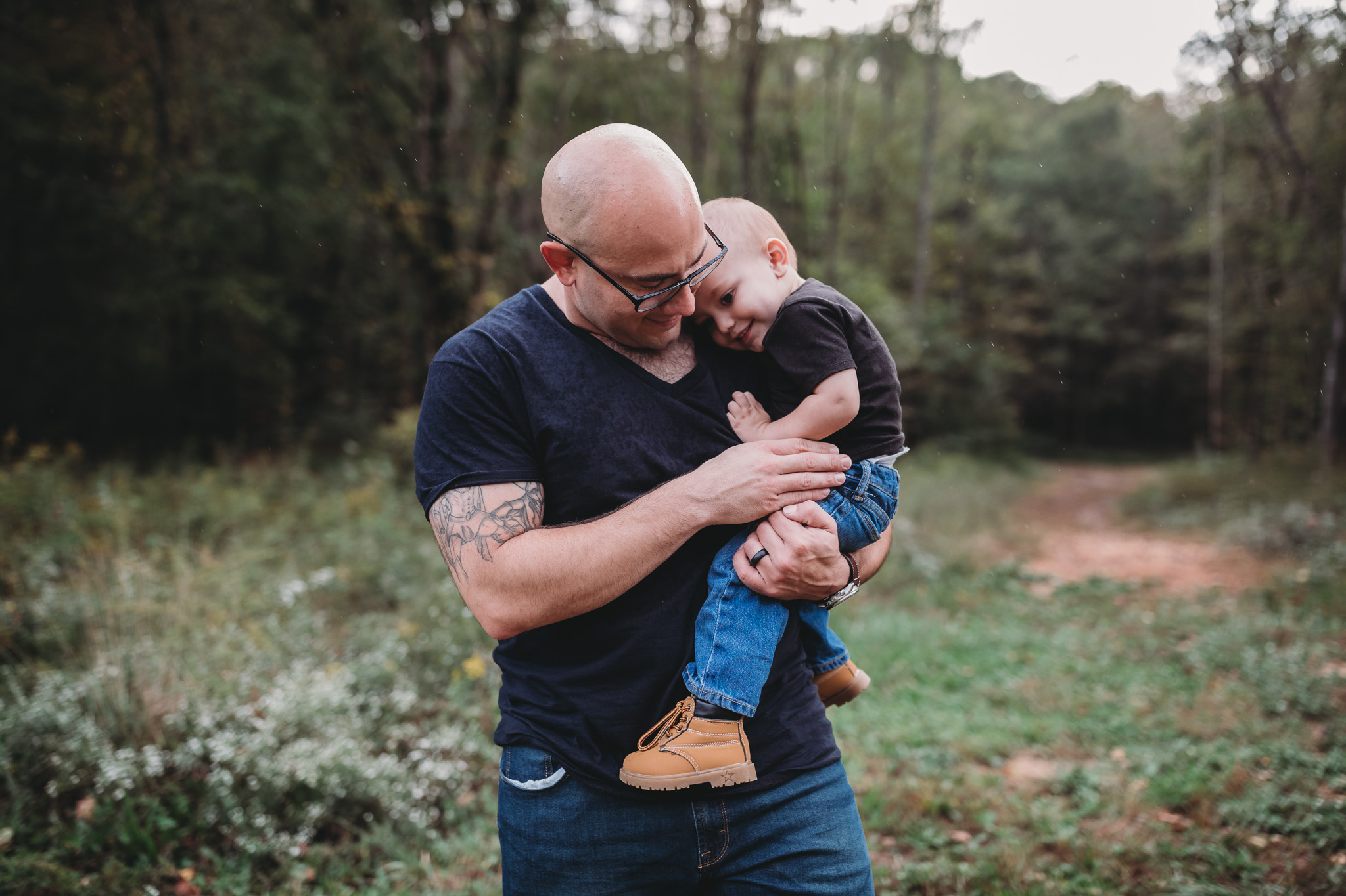 dad and toddler son