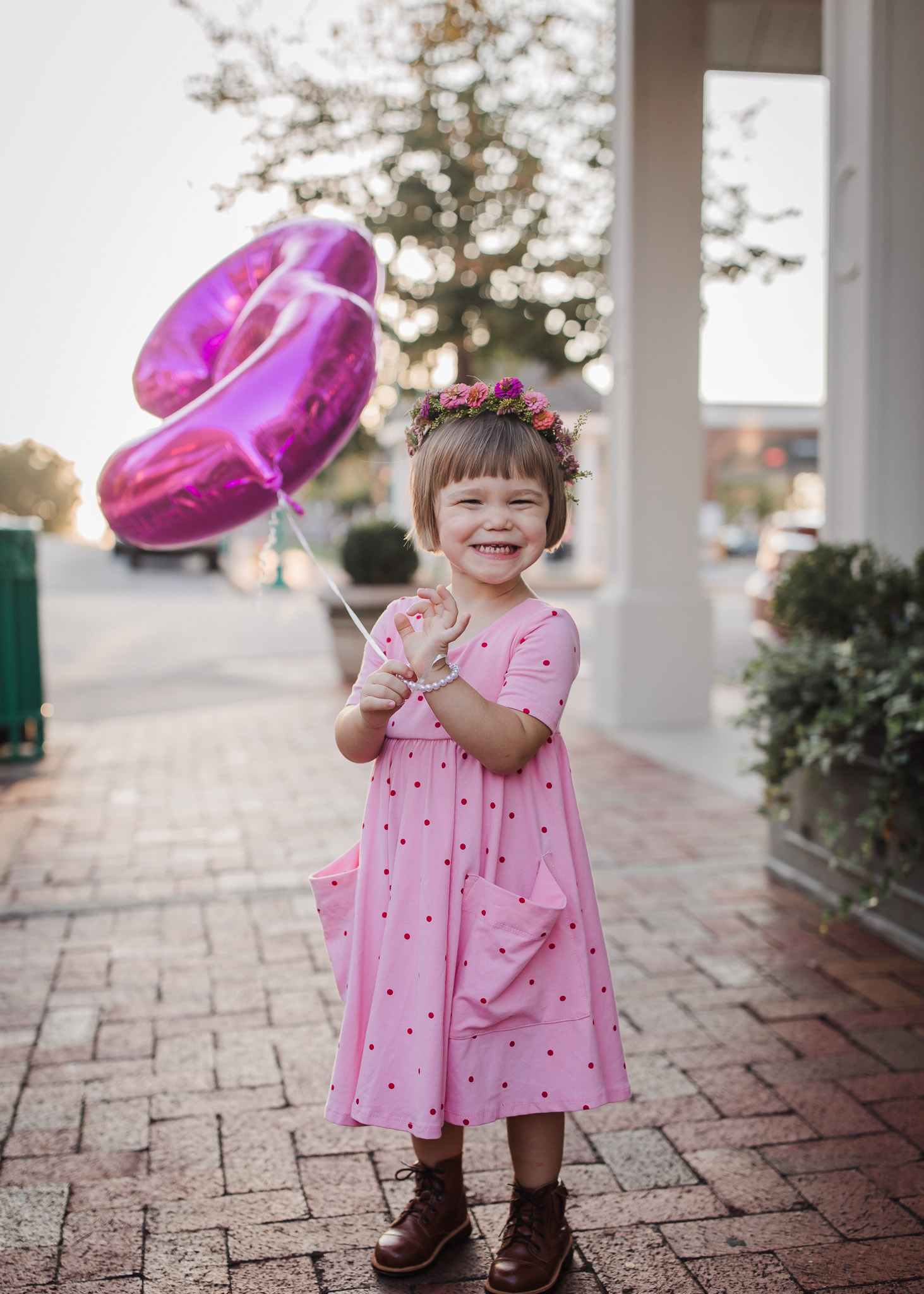 little girl and balloon