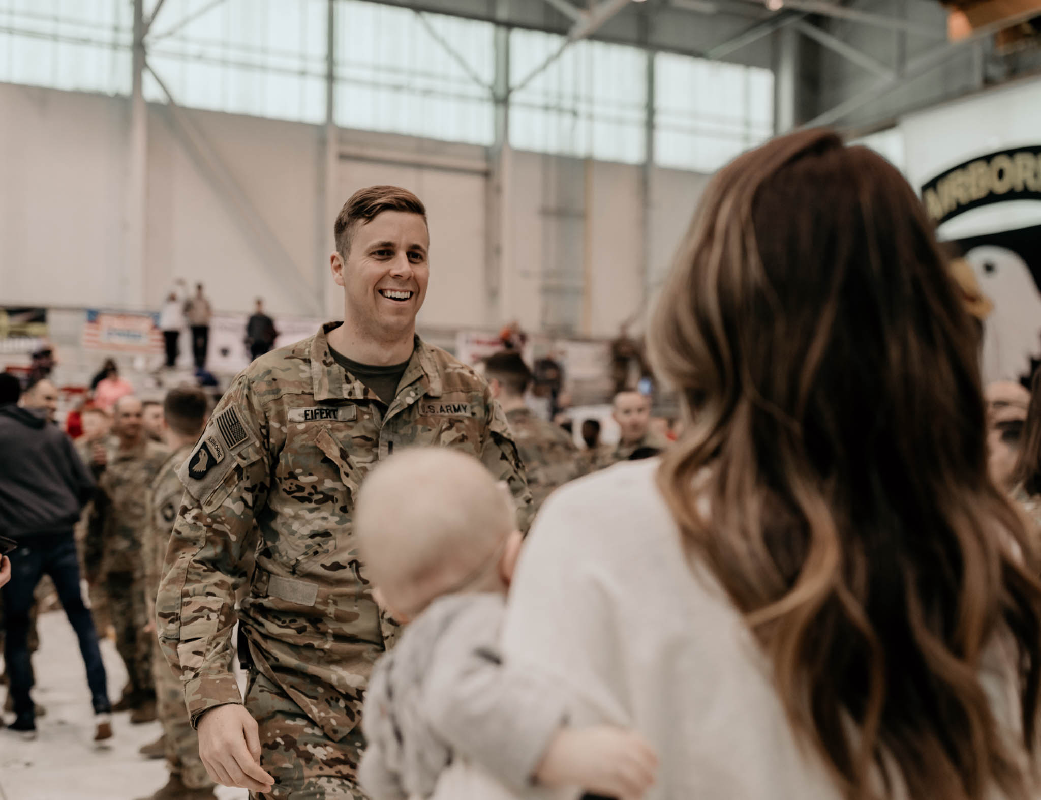 Soldier Sees Family Again for the First Time