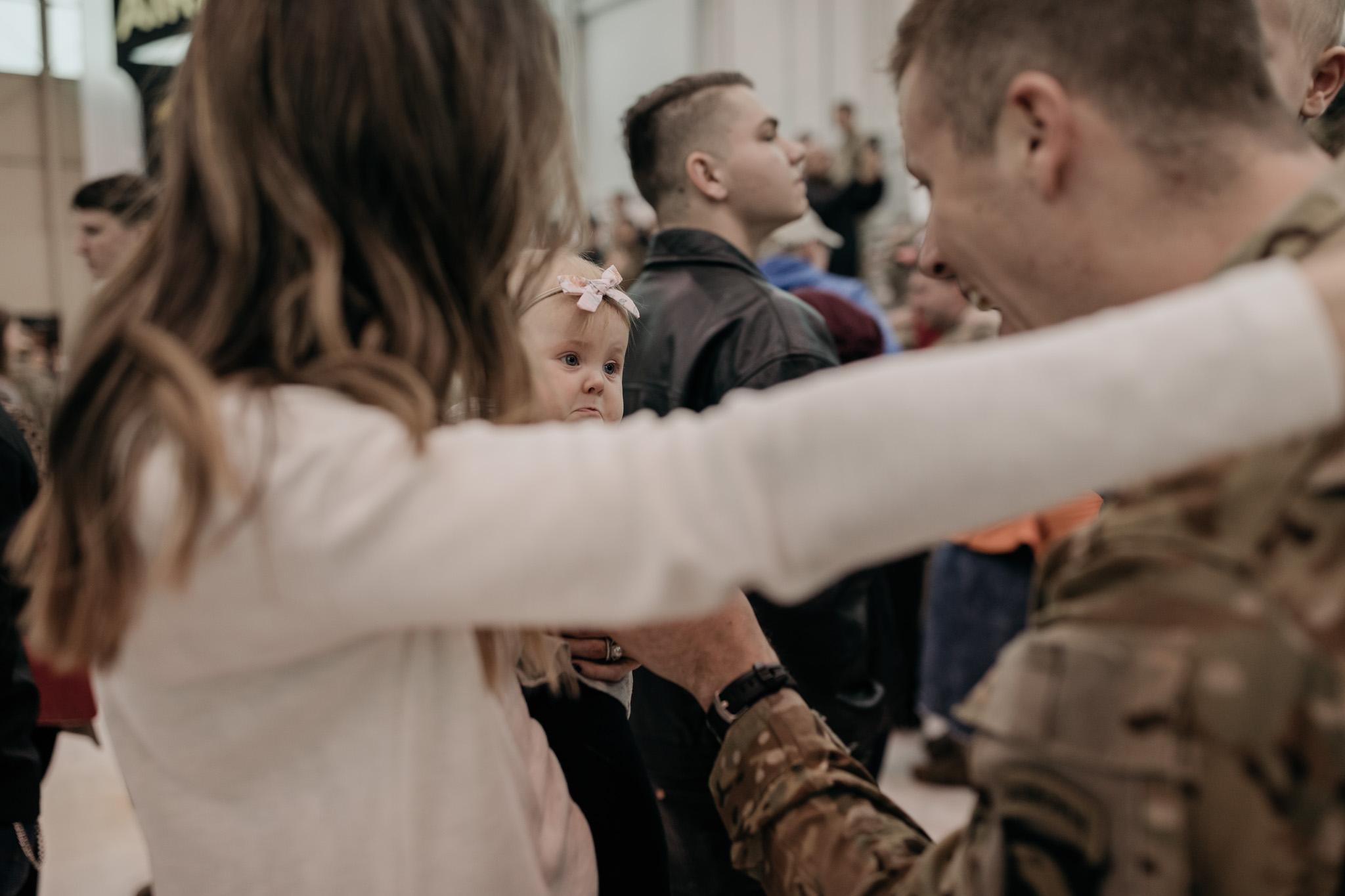 Military Family Embrace