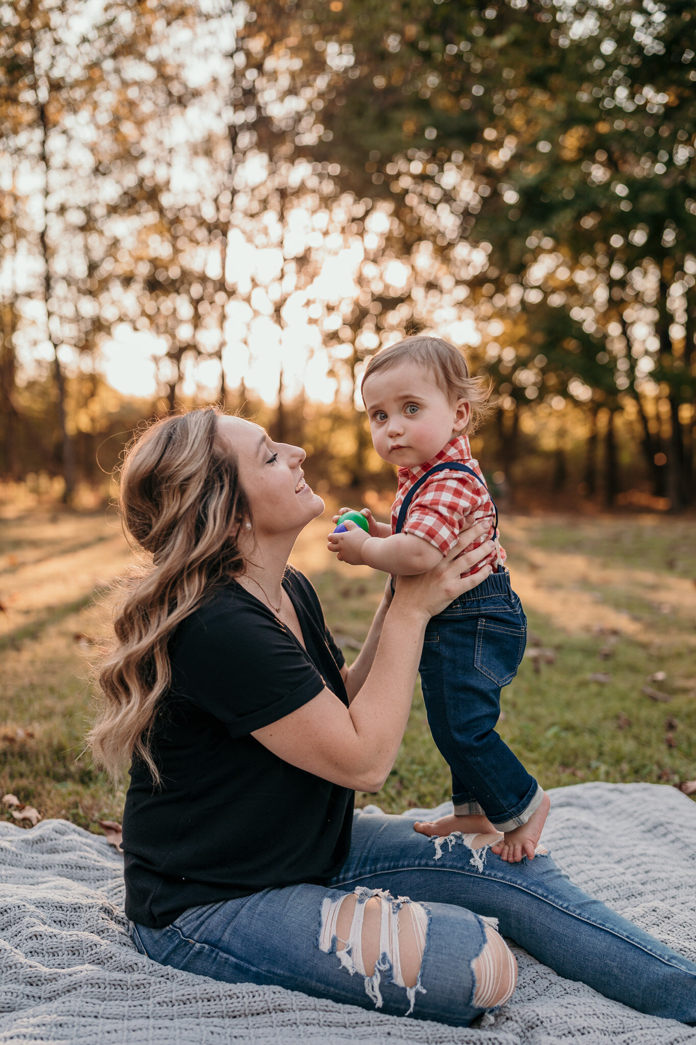 family photography in savannah ga mom with son