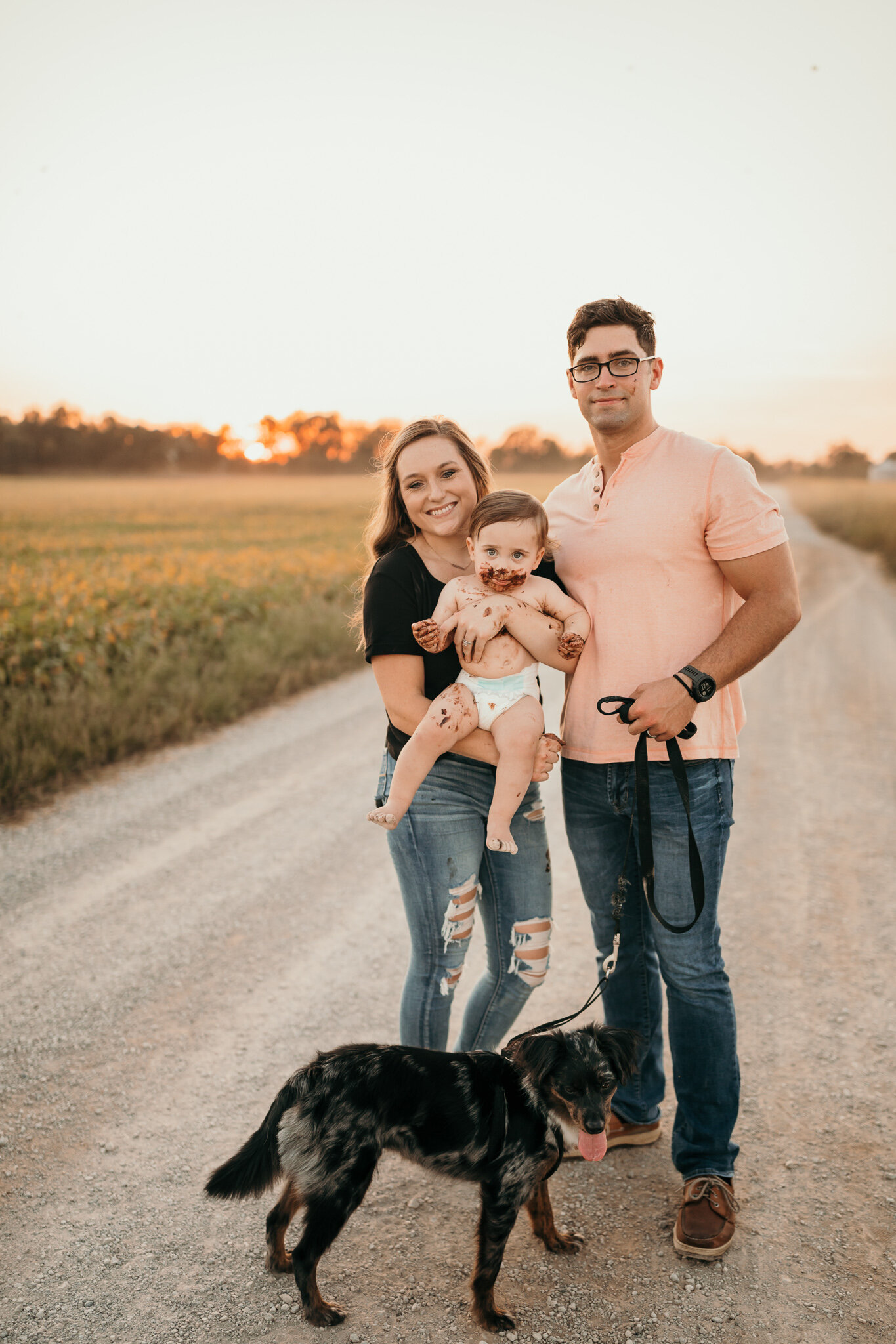 first birthday cake smash session photos