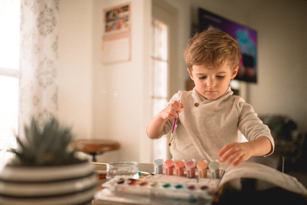 toddler painting