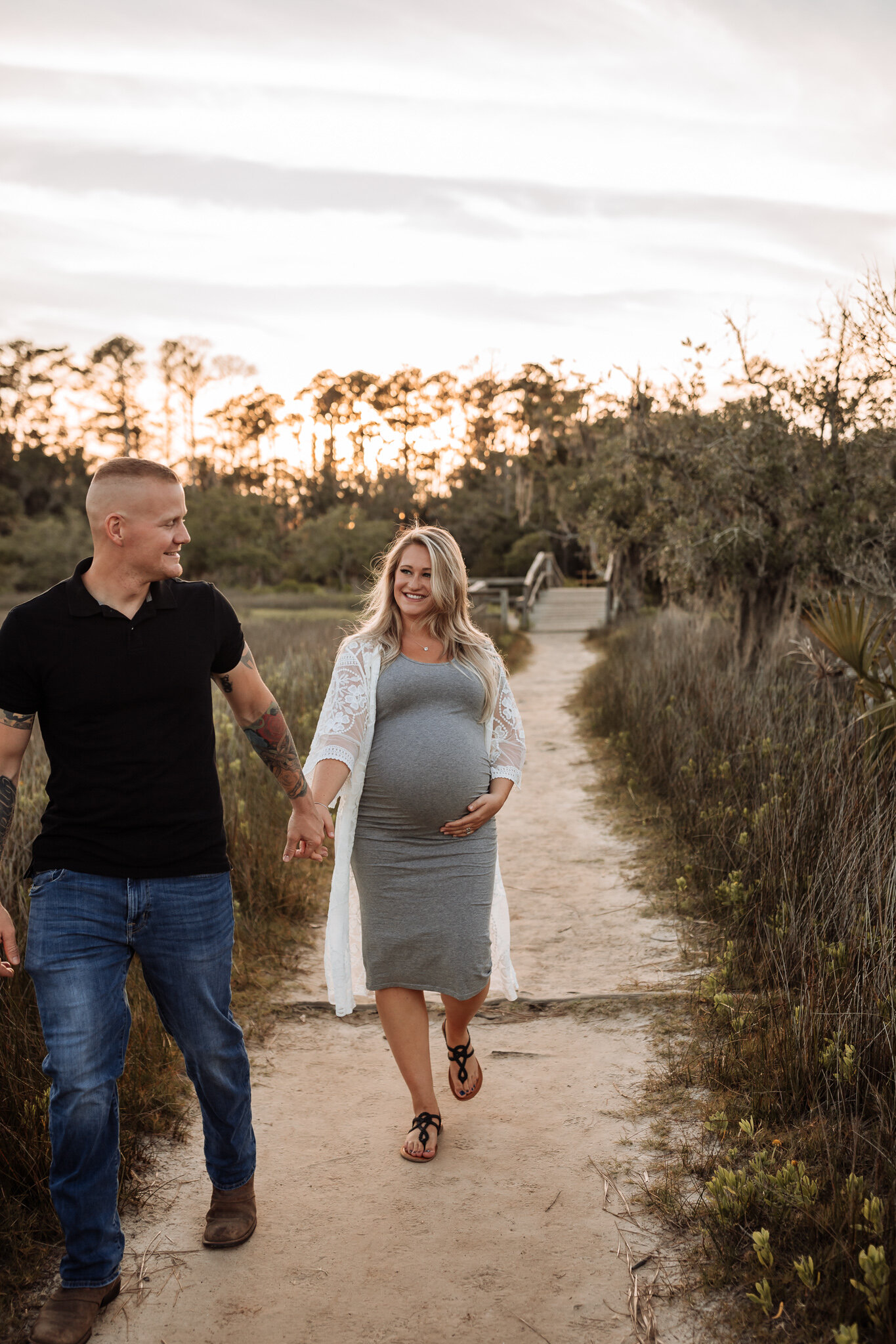 walking maternity photo