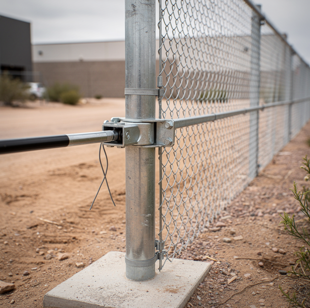 Chain Link Fence Sag — How the Run Gets Tight Again
