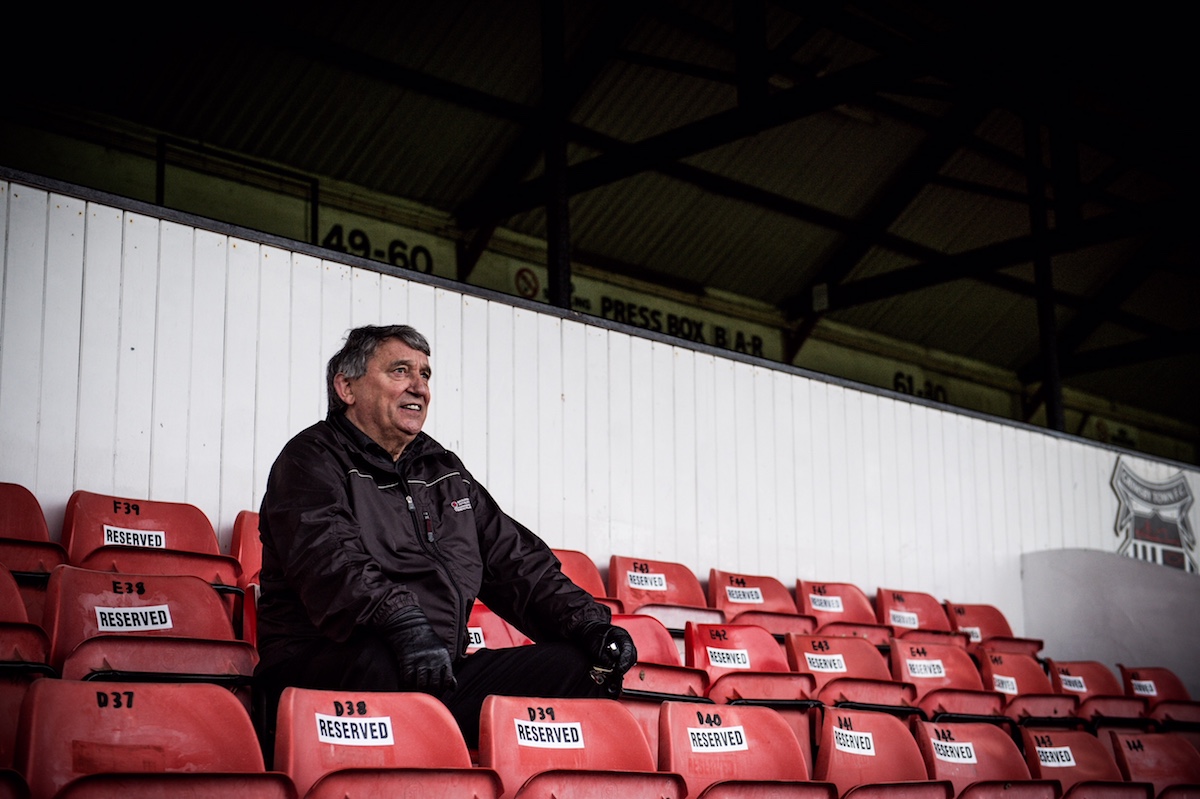 Graham Taylor at Blundell Park by Simon Gill.