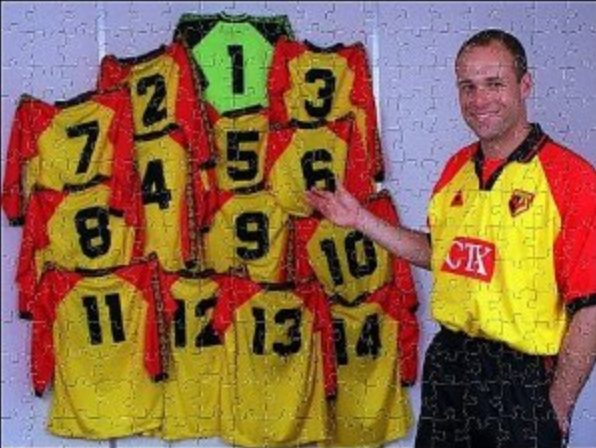In the days before squad numbers at every level, Steve Palmer wore each shirt from 1-14 in 1997-98. It was a feat deemed so peculiar at the time the club produced a jigsaw to mark it.