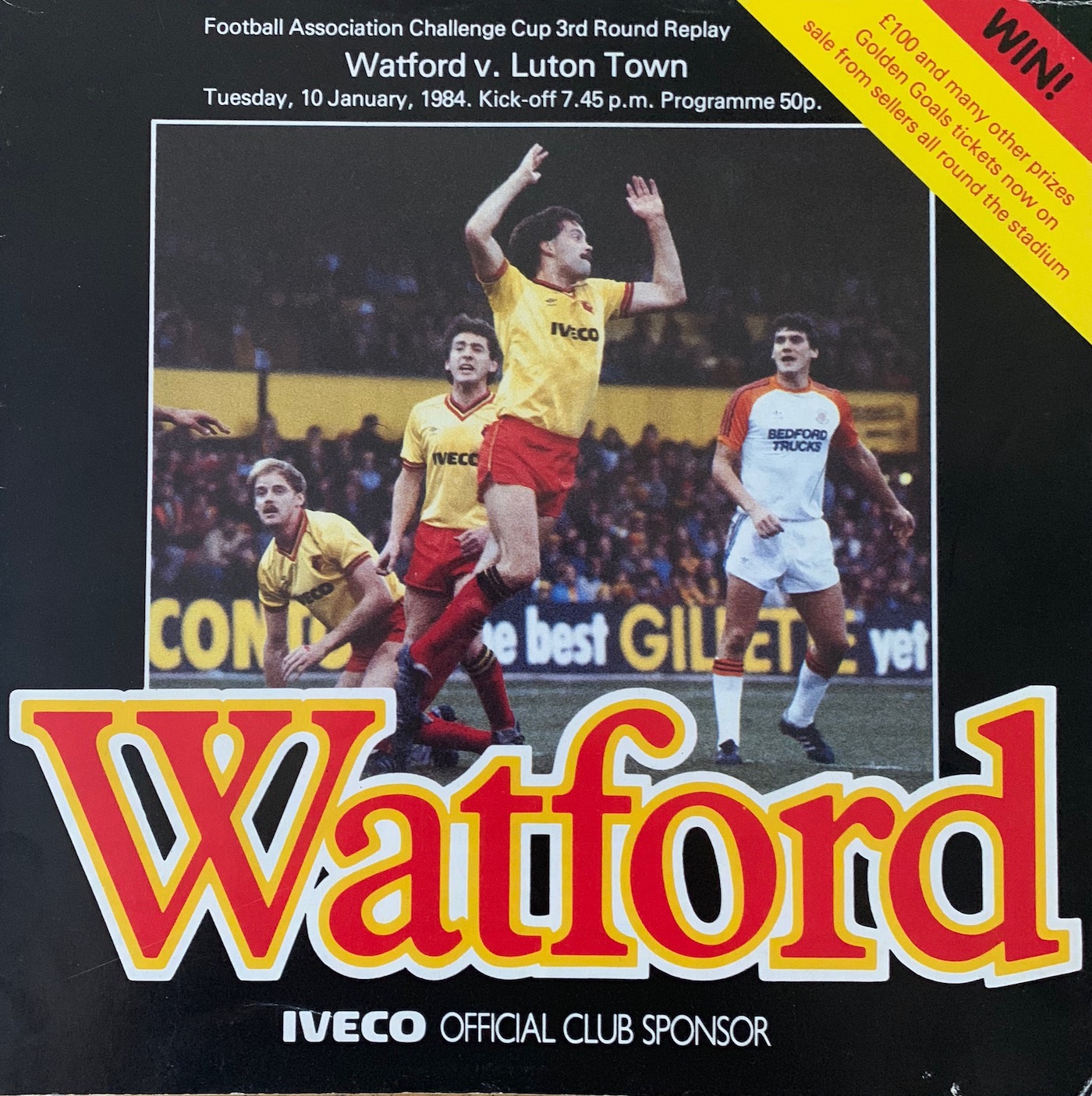 Third round replay: Watford 4 Luton Town 3