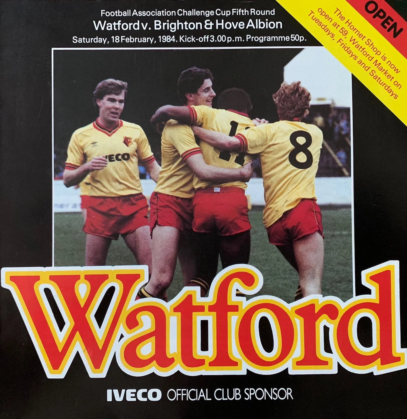 Fifth round: Watford 3 Brighton and Hove Albion 1