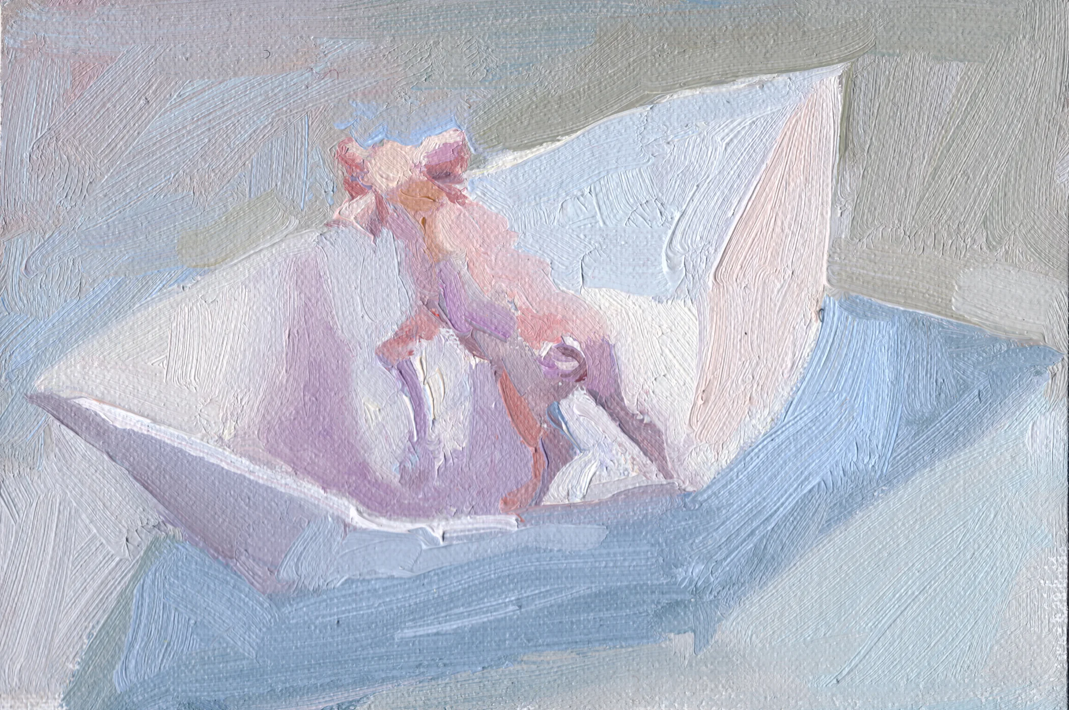 In It, 2010, 4" x 6", oil on linen mounted on panel