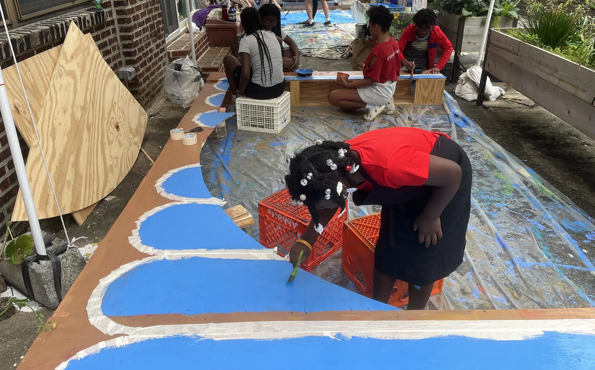   Thanks to the inimitable Frank Palmieri for building it for us. It was exciting to see it come to life as we painted it!  