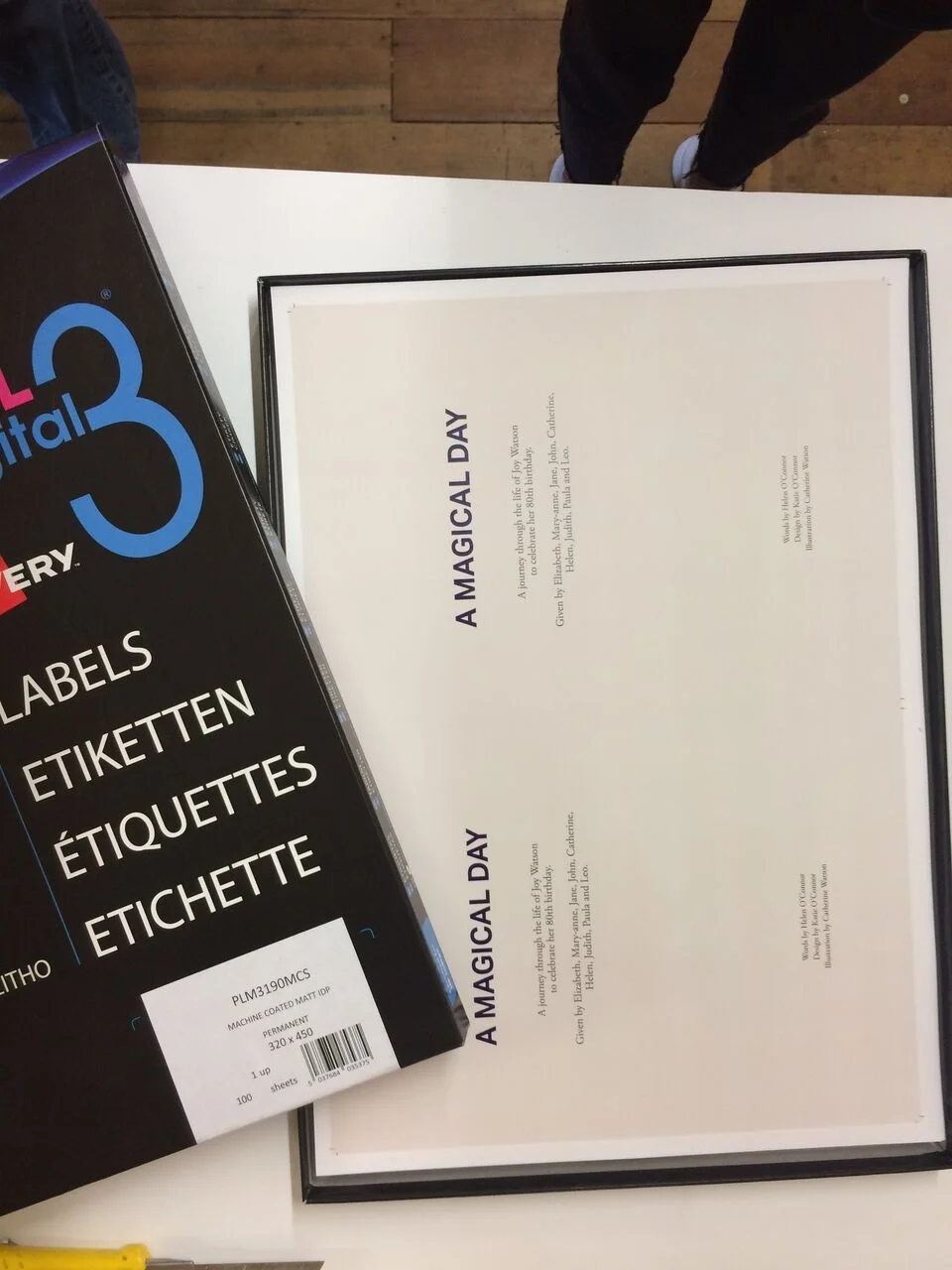 I send your story to the printers.