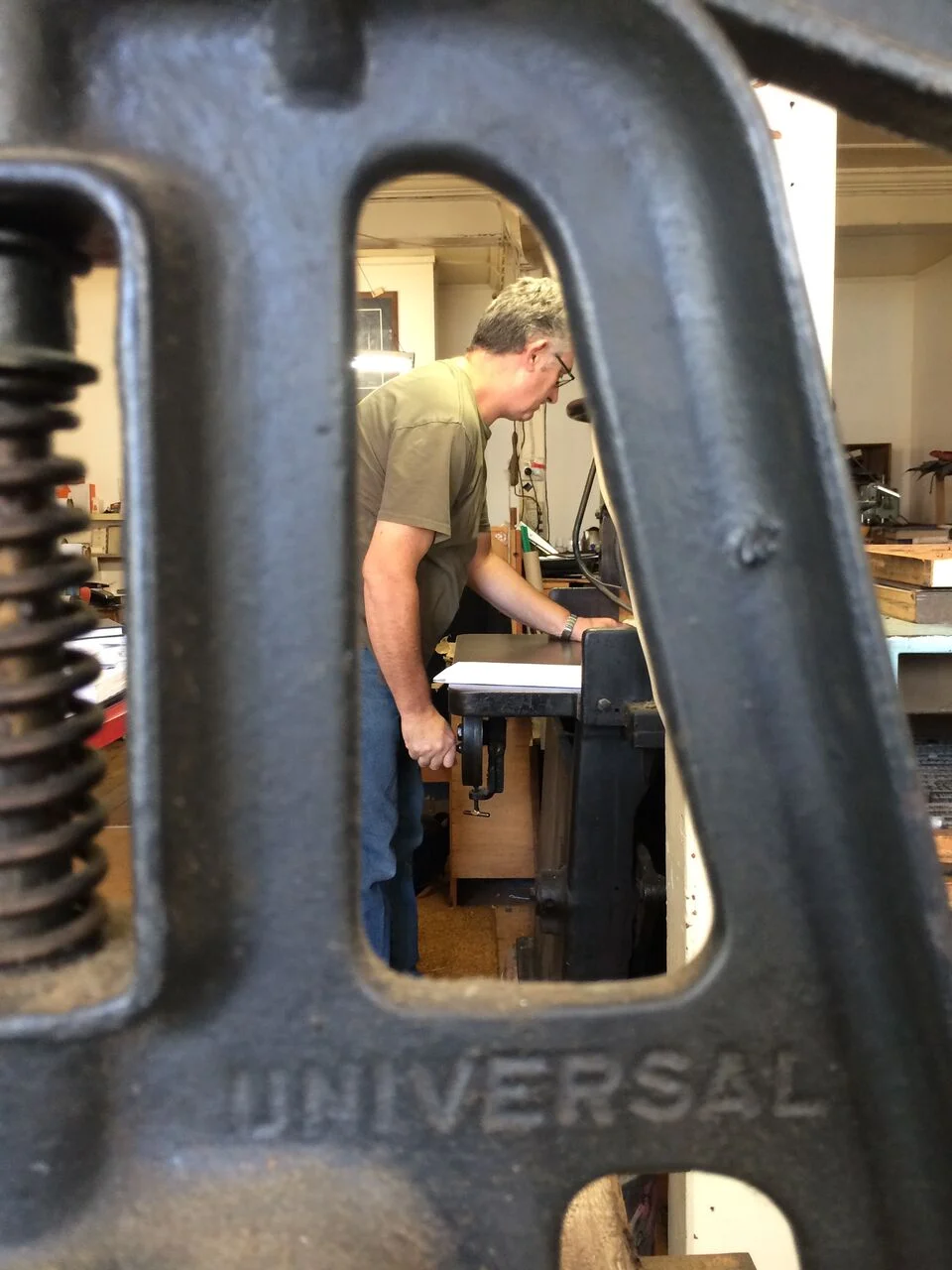 ...cropping, chopping, folding, sewing, glueing, binding, and generally working his magic on your masterpiece.