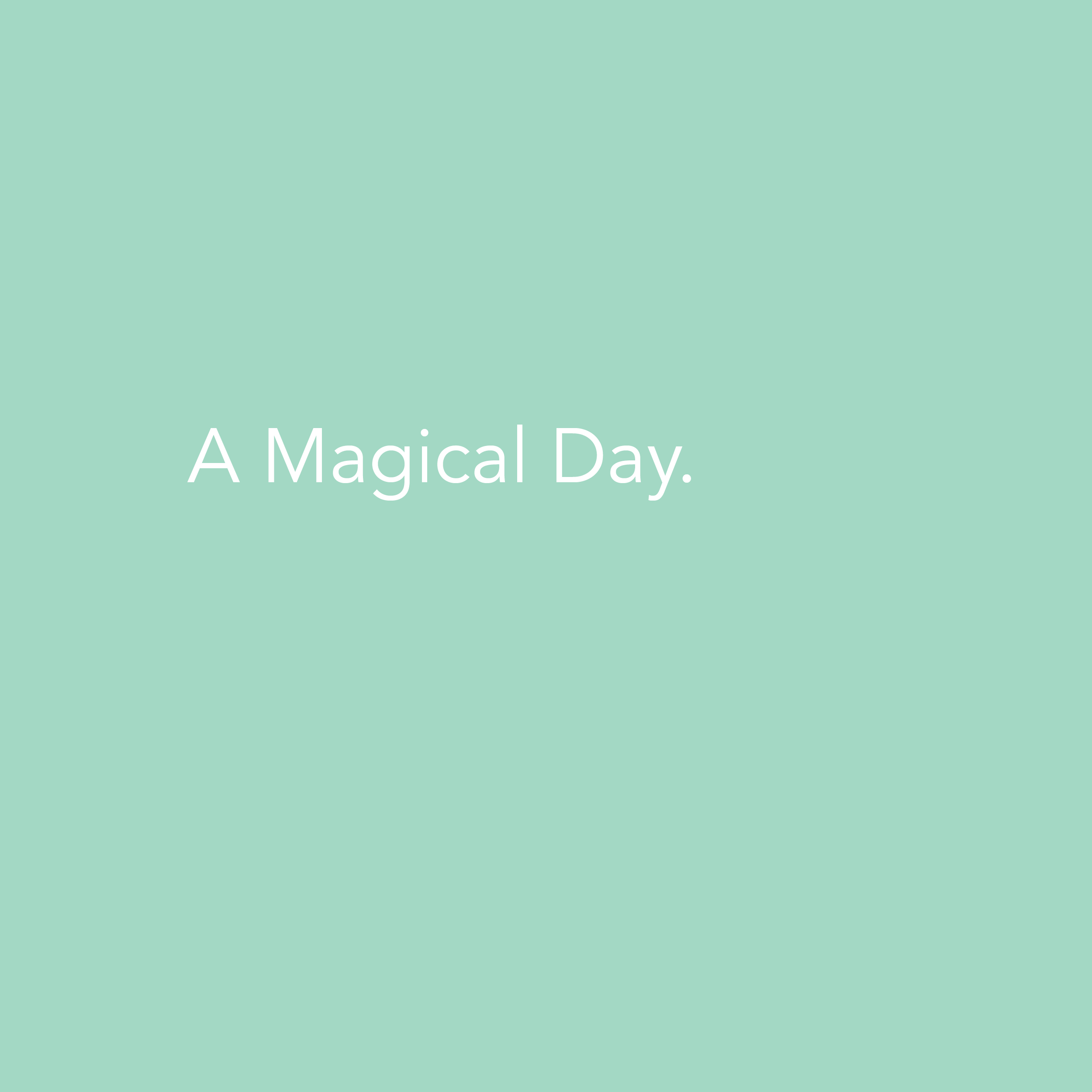 A Magical Day.