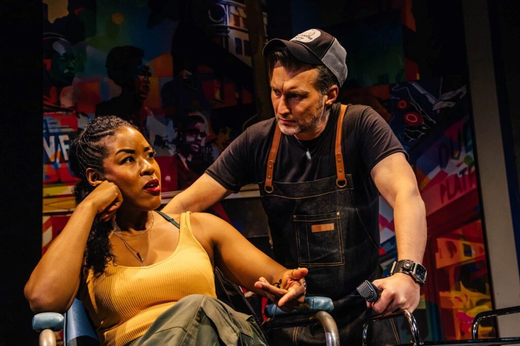Suzen Baraka and Scott Victor Nelson in Rogue Machine's production – Photo by Jeff Lorch  