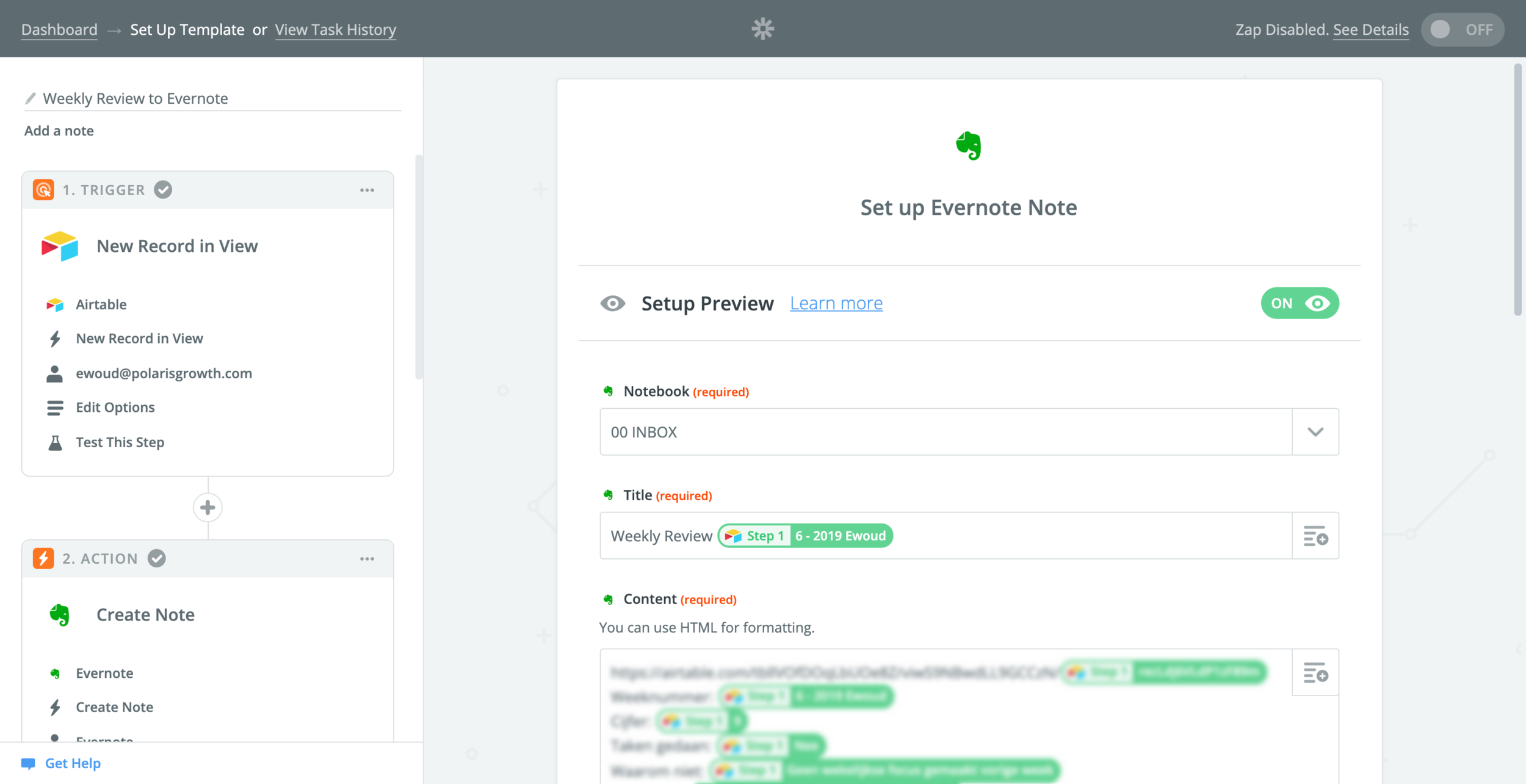 Weekly Review to Evernote Zapier.png