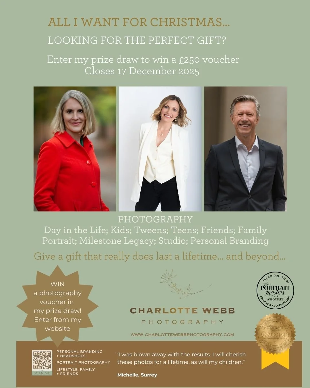 Looking for that special gift for Christmas? Perhaps thinking of dropping some sneaky hints yourself? 

A photography shoot is a gift that really does last a lifetime and beyond&hellip;

I photograph across Surrey &amp; London but have a studio based