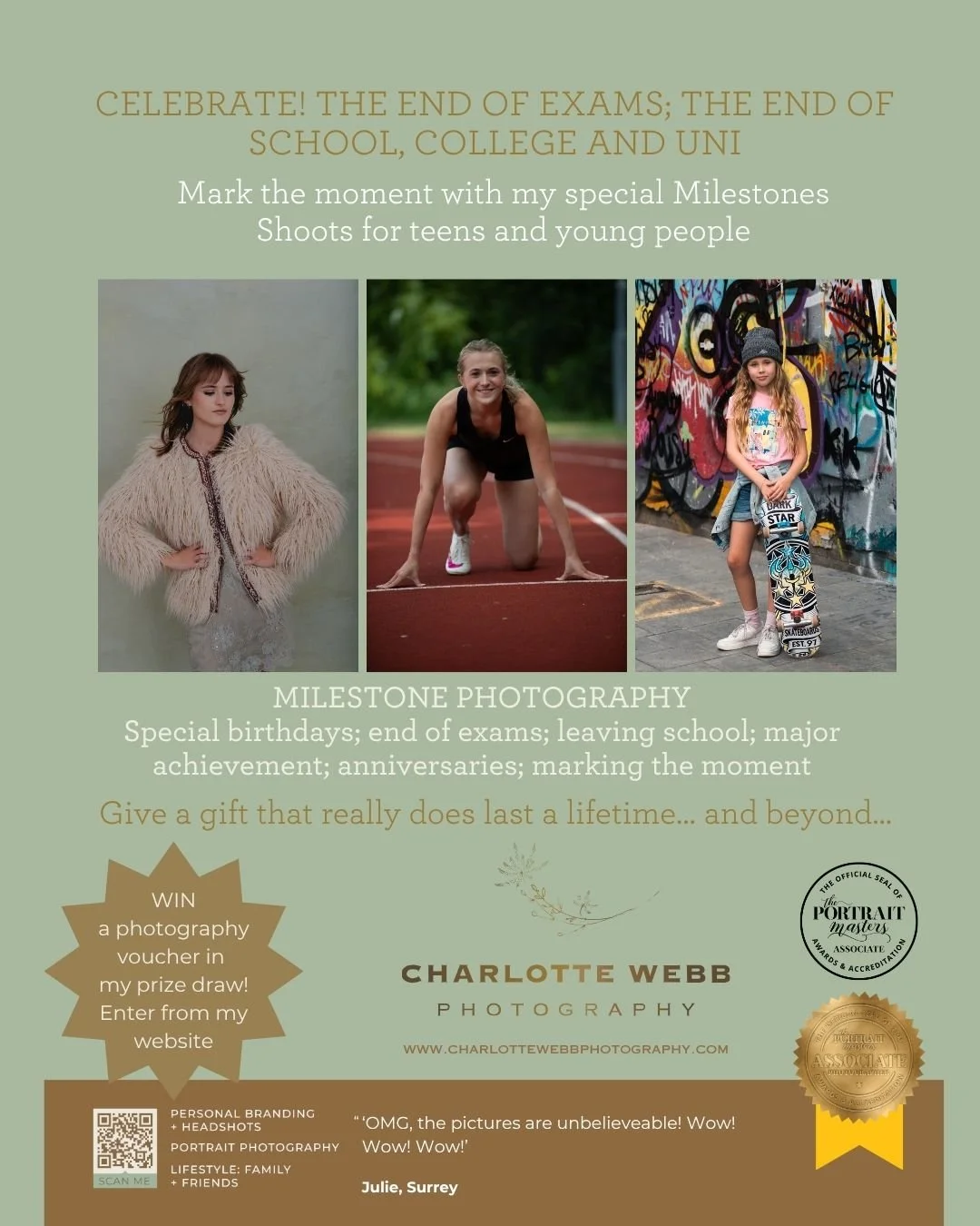 Calling all school and college leavers in Epsom and Surrey! If you have just finished school, college, uni or big exams, then hopefully you are ready to celebrate!

I am offering the chance to have photo shoots - solo or with your friends - to celebr