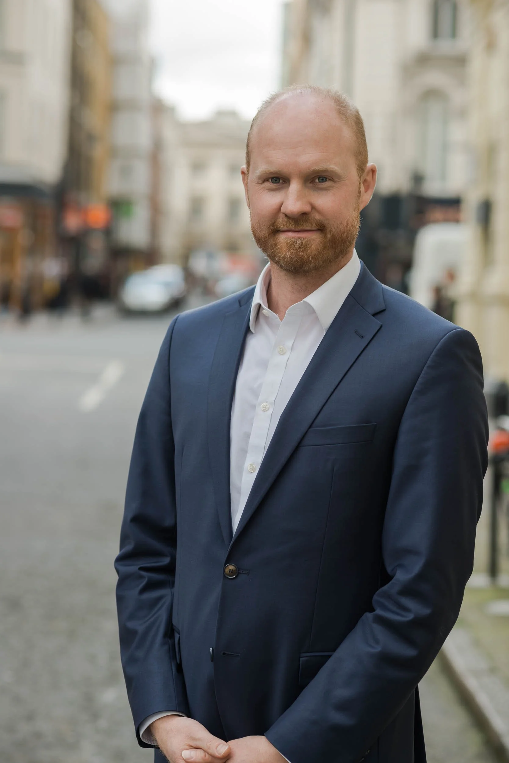 headshot photography man in suit in London