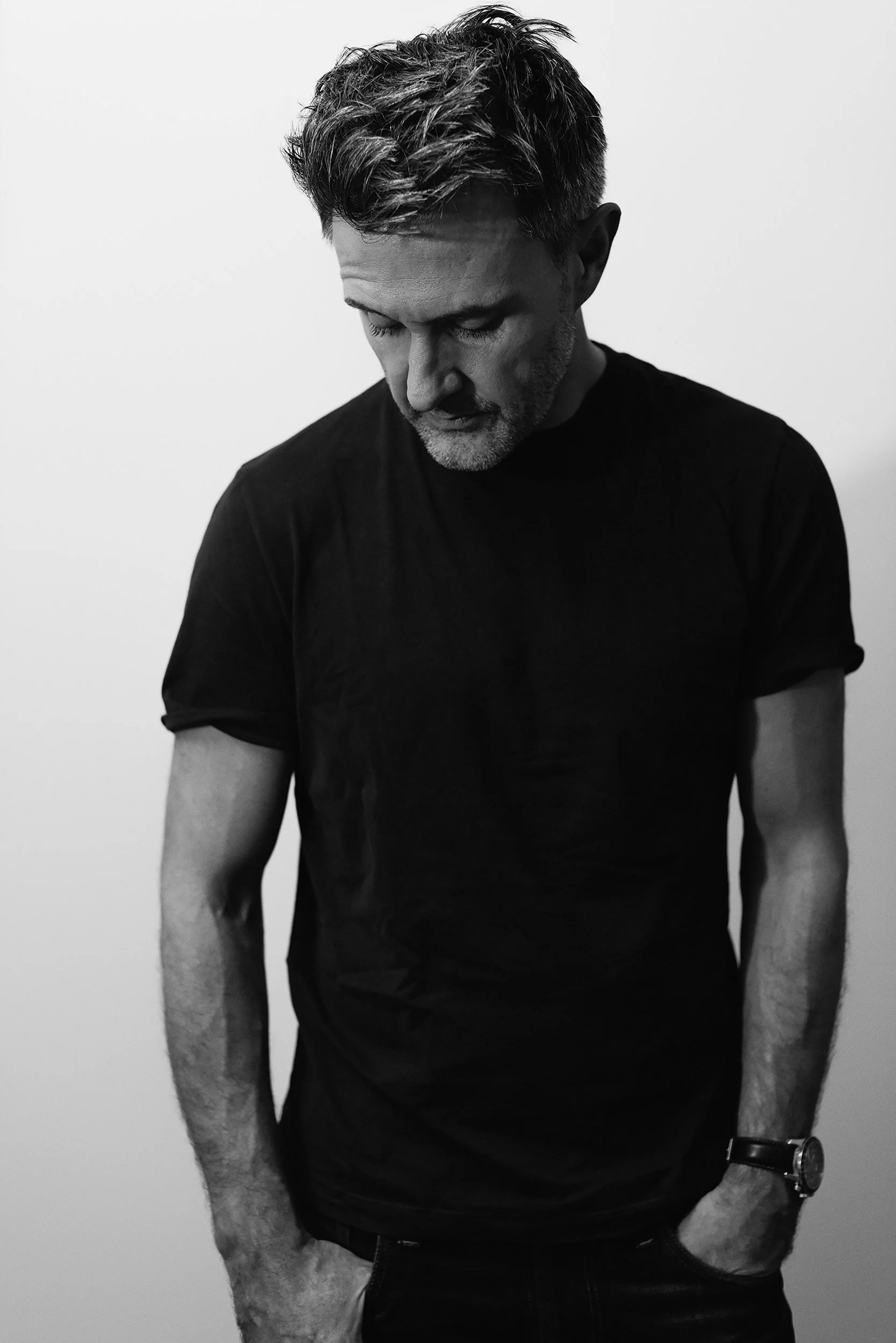 headshot photograph of man in studio in epsom Surrey
