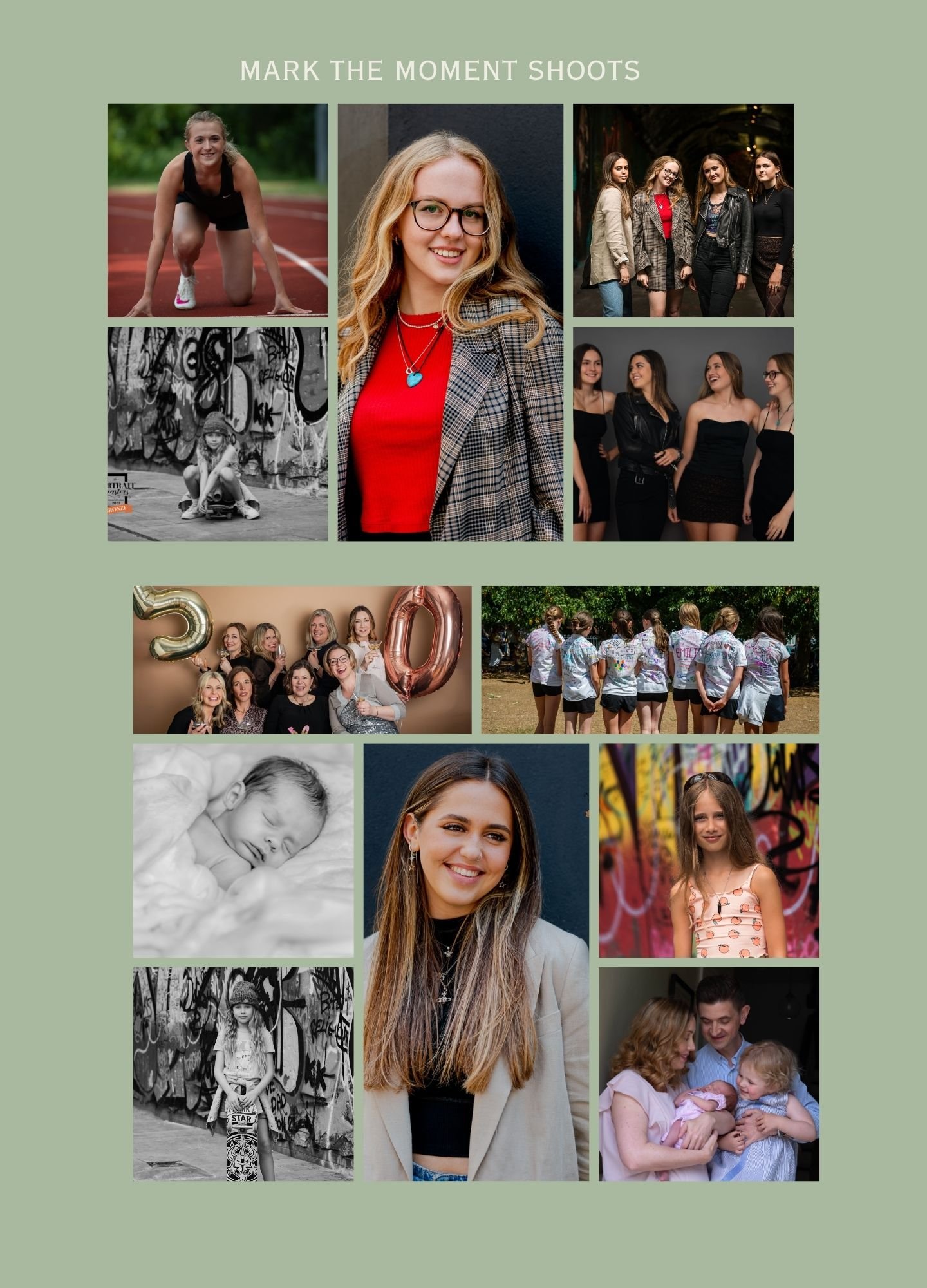 photo shoots Surrey and London of newborns birthday parties end of school teens sweet 16