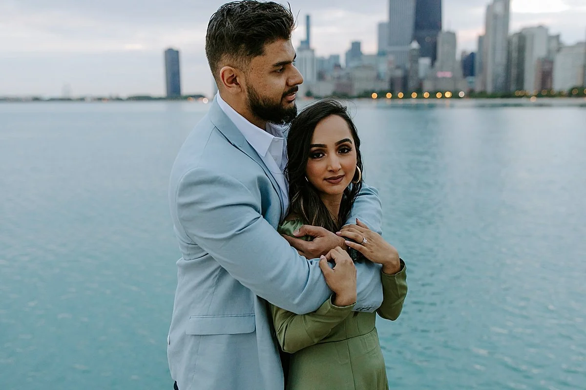 Suffia &amp; Taha | North Avenue Beach Engagement | Chicago, IL