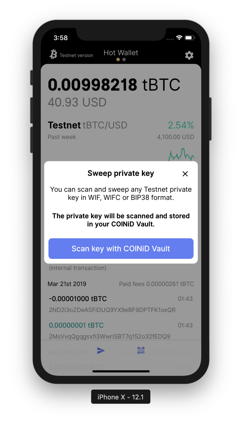 Sweep private keys so your balance is safe.