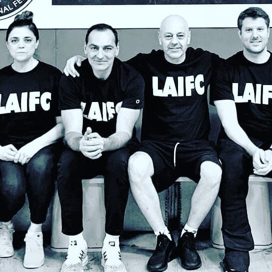 Join us today on
www.zoom.us/j/8425935390
for the online training sessions 
Sabre at 4 pm PST with @lafencing Coaches Daniel Grigore and Allex Gruman (@son_of_lieutenant_schmidt)
Epee with Eric Hansen, Nana and Gago Demirchian, yoga with Natalie Vie 