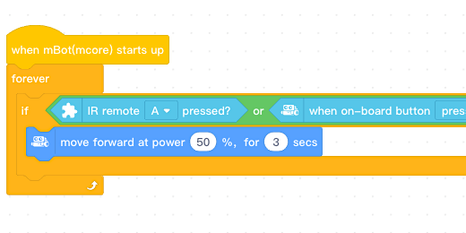mbot remote control code