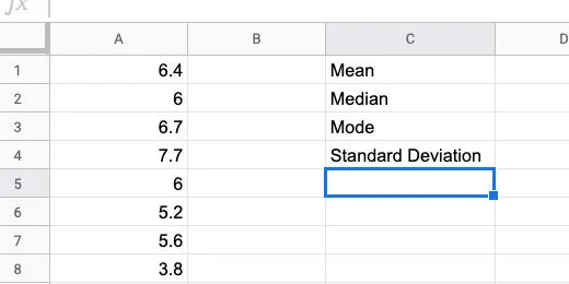 Titles for statistical data