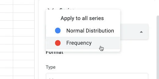 Change to frequency series