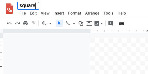Google Drawing name changed