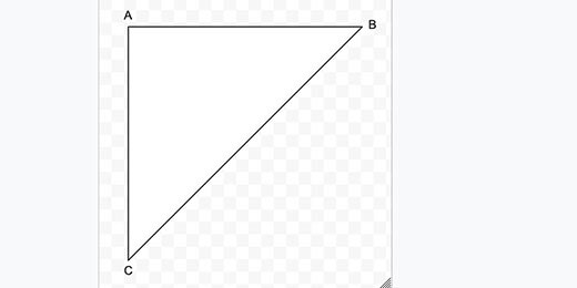 inverted right triangle