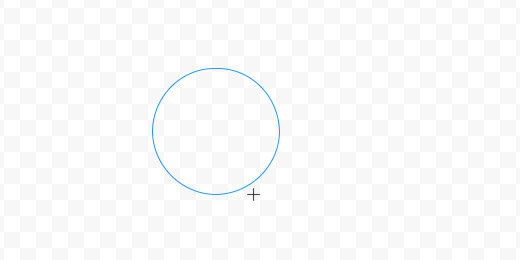 small circle on canvas