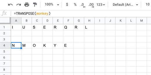 monkey word jumble