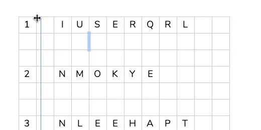 resize the second column