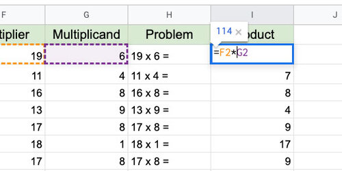 Basic math problem generator with google sheets — Digital ...