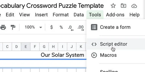 Crossword Puzzles With Google Sheets Digital Maestro Magazine