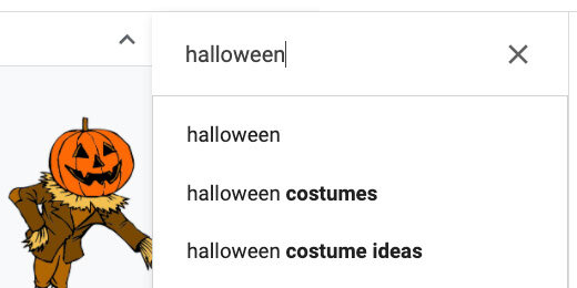 search for Halloween