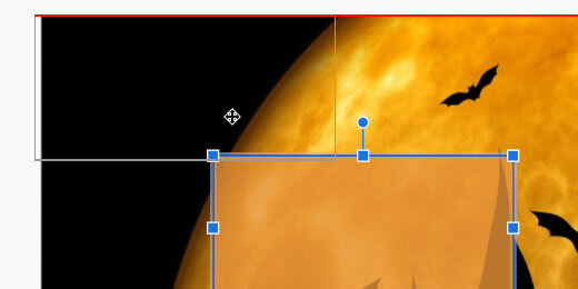image aligned to top left