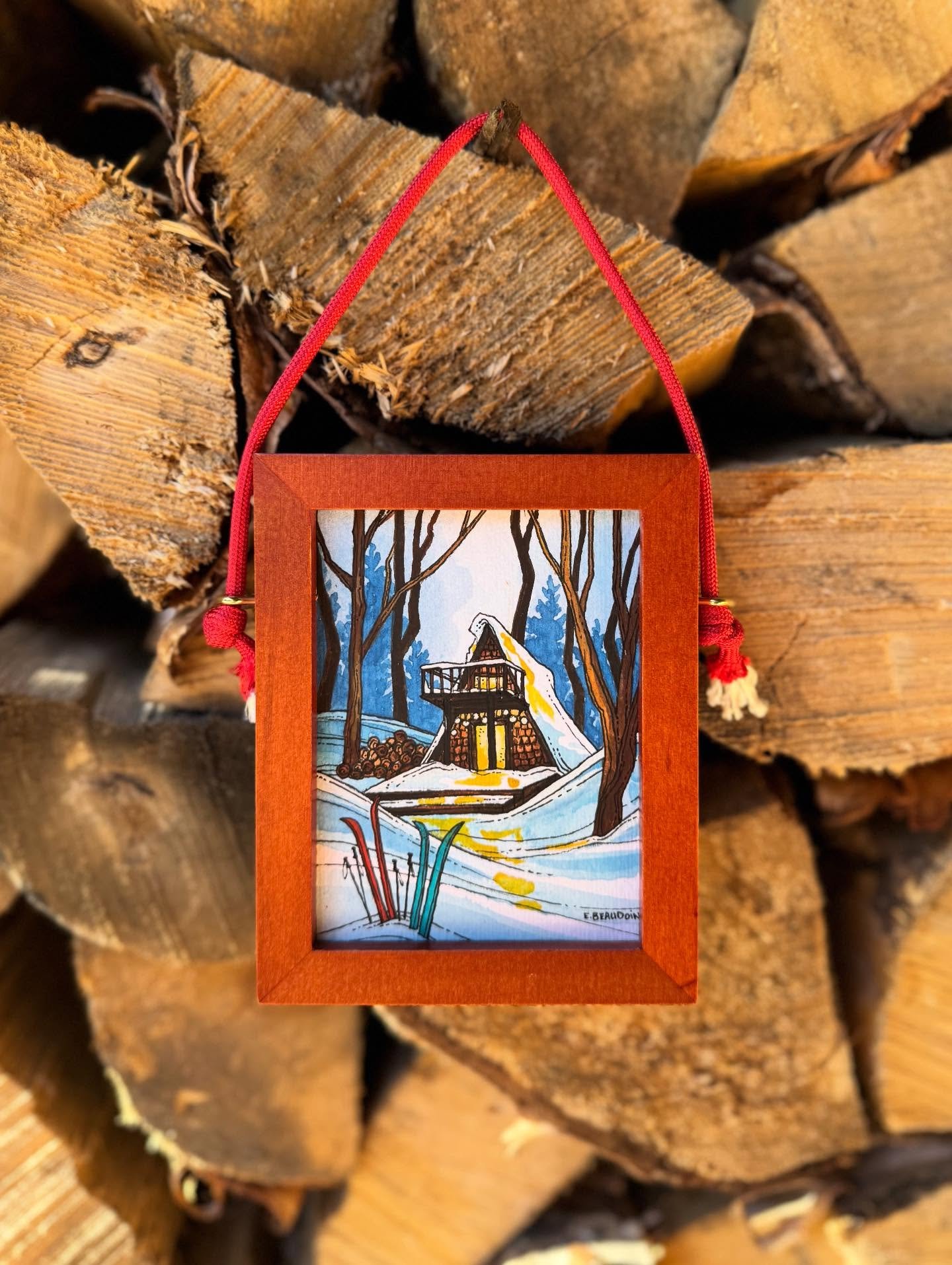 Thank you to everyone who bought one of my original tree ornaments this year! I love painting these little worlds so much, and I love seeing them on your trees during the holidays and walls for the rest of the year. These are the only four ornaments 