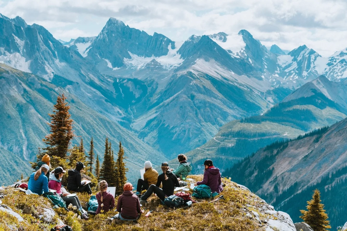 Women of the mountains.&thinsp;
&thinsp;
We tape up torn hands and climb harder, we gear up and go out no matter what the weather is doing. We watch the moon in awe, we rock diva cups, we connect with the land rather than conquer it, we share preciou