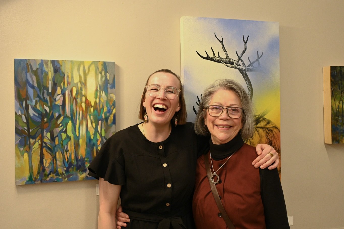 Kin &amp; Glow opened on April 30th and I&rsquo;ve been trying to find the right words to describe it ever since.⁣⁣⁣⁣
⁣⁣⁣⁣
Six of the twelve paintings sold within moments of me hitting publish on the pre-sale, and I found myself crying in the studio 