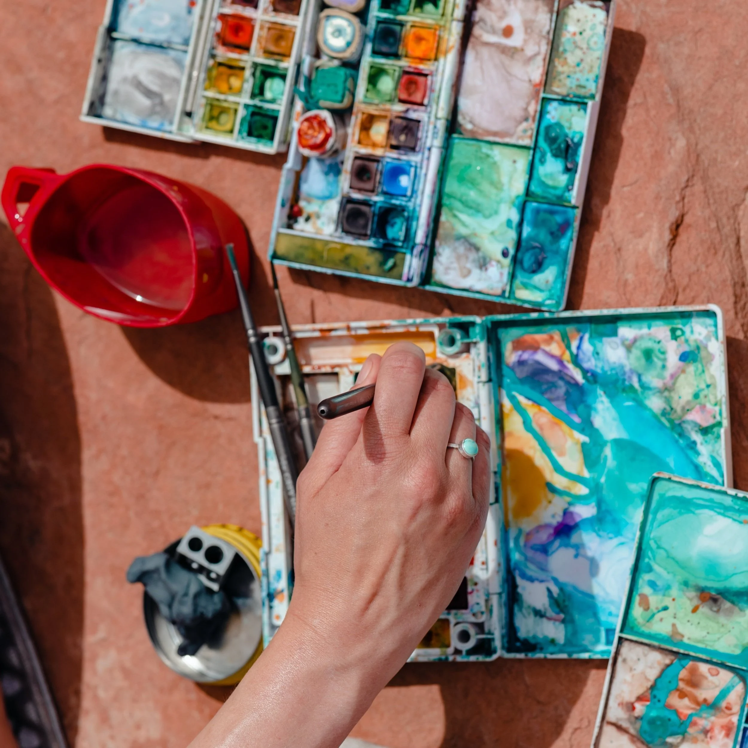 Emilly Beaudoin's art will transport you to mountainous ridges, summits and valleys.