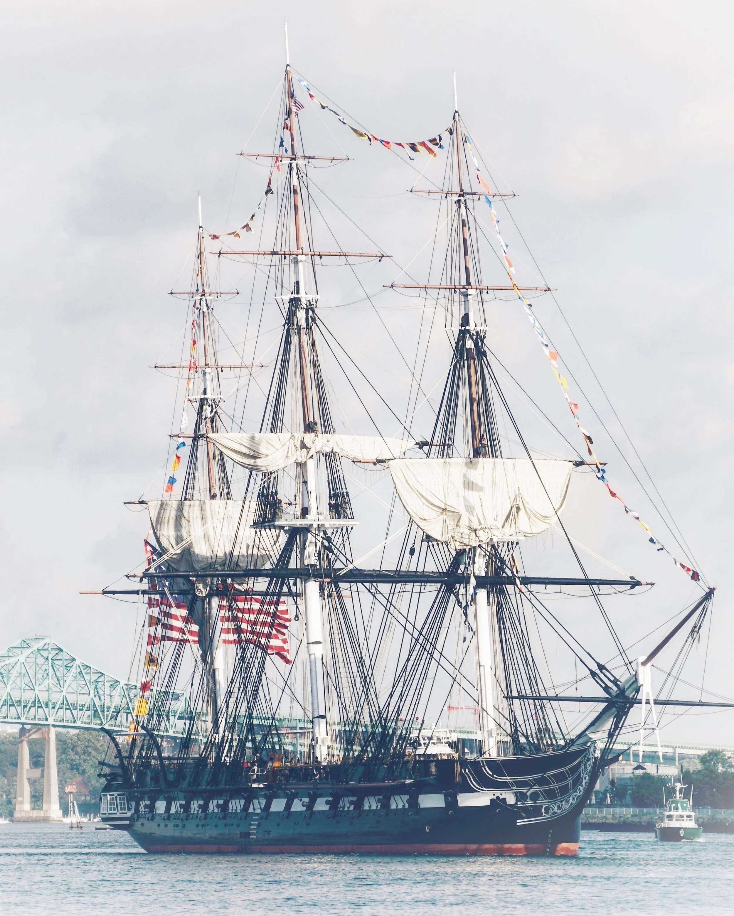 The USS Constitution, Boston Harbor